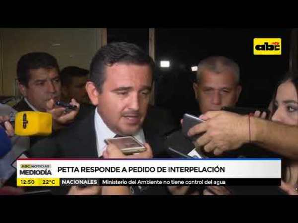 Petta responde a pedido de interpelación - Tv - ABC Color