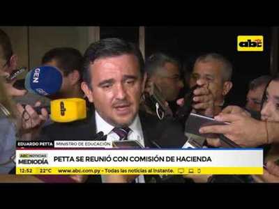 Petta se reunió con comisión de Hacienda - Tv - ABC Color