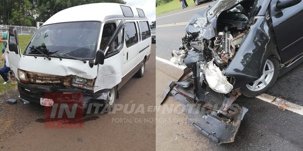 IMPRUDENCIA CAUSA ACCIDENTE SOBRE LA RUTA 6 EN TRINIDAD.