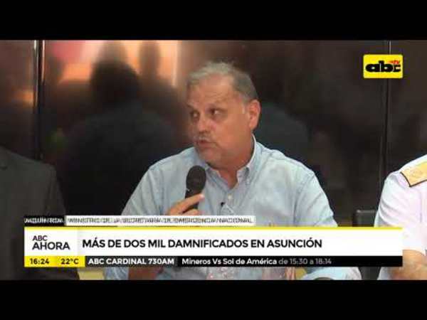 Más de 2 mil damnificados en Asunción - Tv - ABC Color
