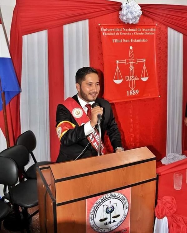 Asume nuevo presidente del centro estudiantes en derecho UNA Santani