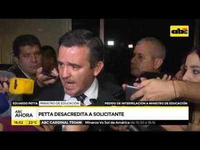 Petta desacredita a solicitante - Tv - ABC Color