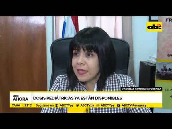 Dosis pediátricas contra la influenza ya están disponibles - Tv - ABC Color