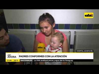 Hospital Acosta Ñu: Padres conformes con la atención - Tv - ABC Color