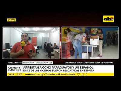 Operativos simultáneos por trata de personas - Tv - ABC Color