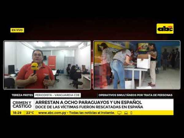 Operativos simultáneos por trata de personas - Tv - ABC Color