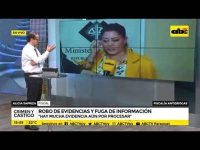 Robo de evidencias y fuga de información - Tv - ABC Color