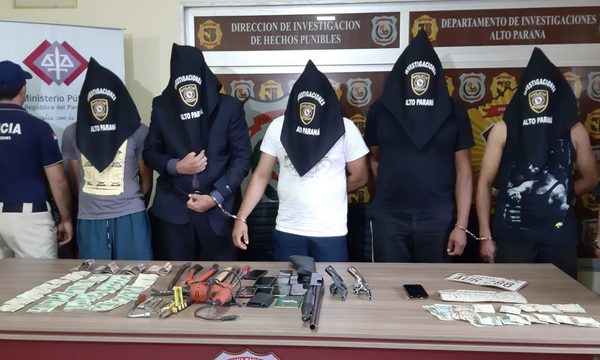 Guardia de seguridad había contratado a delincuentes para robar caja fuerte y fueron detenidos