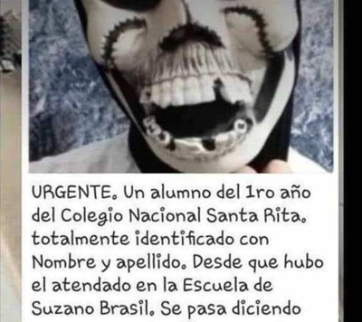 ¿Réplica de matanzas en EE.UU. y Brasil? Sufre bullying y habla de asesinar a compañeros de aula
| Paraguay en Noticias
