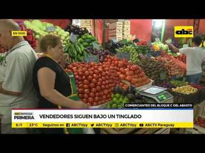 Vendedores siguen bajo un tinglado - Tv - ABC Color