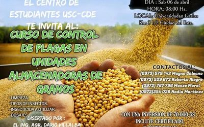 Preparan curso sobre control de plagas en almacenamiento de granos