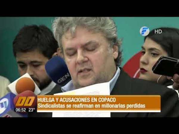 Huelga y acusaciones en Copaco