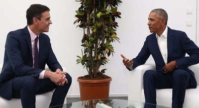 Sánchez y Obama mantienen un breve encuentro en Sevilla   | .::Agencia IP::.