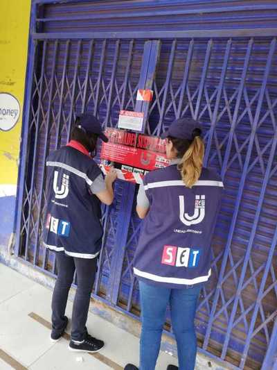SET suspende actividades de un comercio en Concepción - ADN Paraguayo
