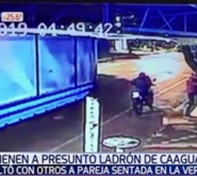 Detienen a presunto motochorro que asaltó a jóvenes en Caaguazú - Paraguay.com