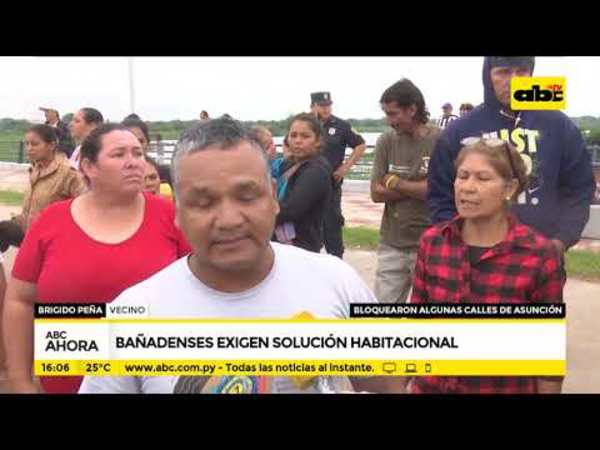 Bañadenses exigen solución habitacional - Tv - ABC Color