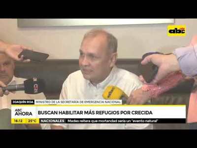 Buscan Habilitar más refugios por crecida - Tv - ABC Color