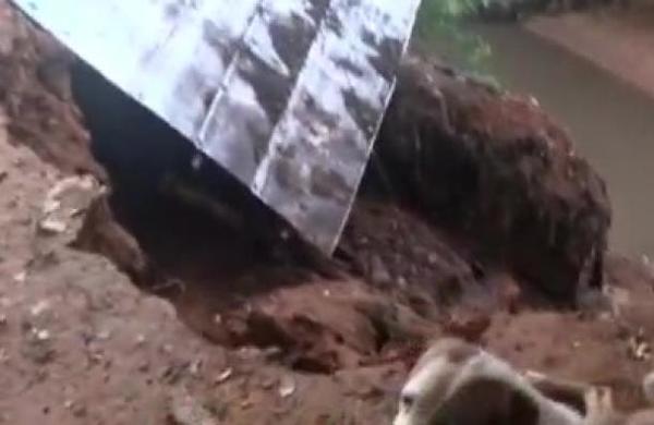 Derrumbe de vivienda en Tablada Nueva - C9N