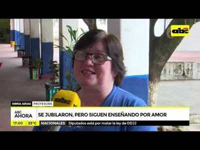 Se jubilaron pero siguen enseñando por amor - Tv - ABC Color