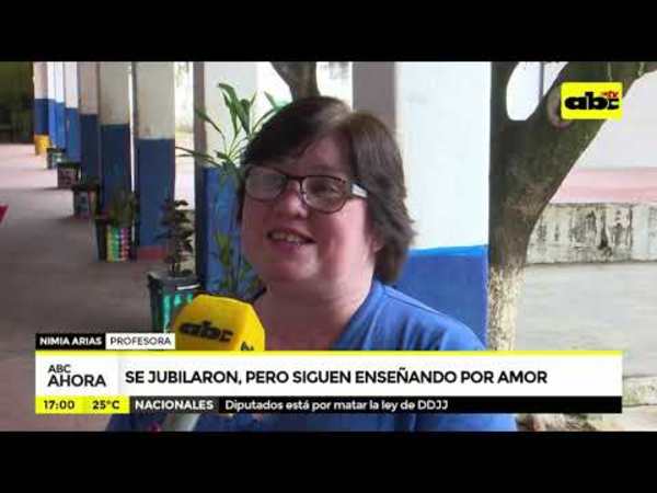 Se jubilaron pero siguen enseñando por amor - Tv - ABC Color