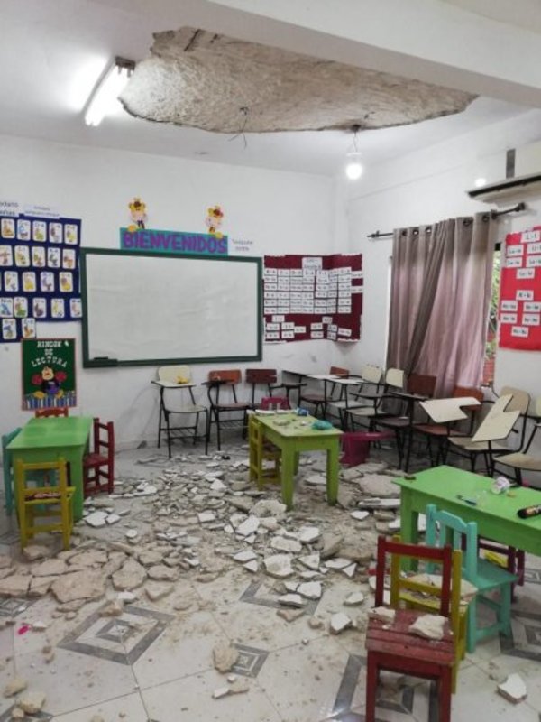 Niños heridos tras caída de techo en Villa Hayes | Paraguay en Noticias