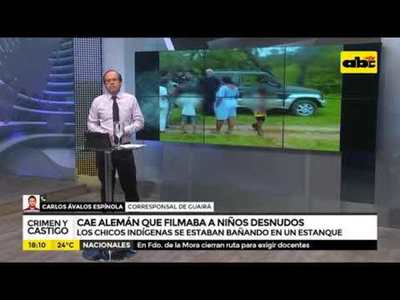 Cae alemán que filmaba a niños desnudos - Tv - ABC Color