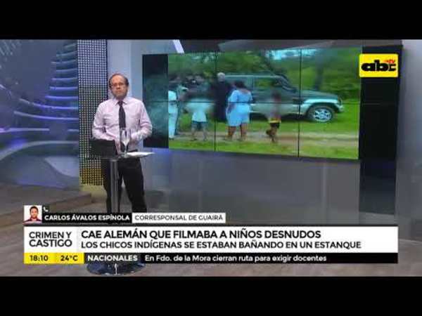 Cae alemán que filmaba a niños desnudos - Tv - ABC Color