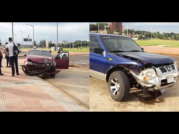 APARATOSO ACCIDENTE POR LA AVDA. MCAL. LÓPEZ