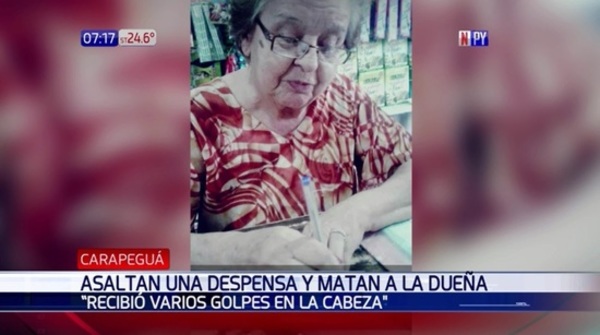 Matan a despensera tras asalto en Carapeguá – Prensa 5