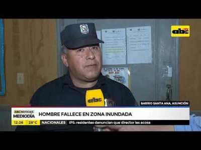 Hombre fallece en medio de inundación - Tv - ABC Color