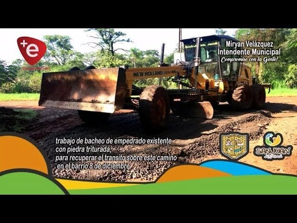 REPARAN CALLES EN SAN JUAN DEL PARANÁ