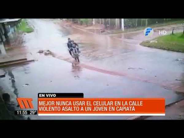Violento asalto a un joven en Capiatá