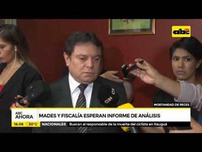 Mortandad de peces: Mades y fiscalia esperan resultados de análisis - Tv - ABC Color