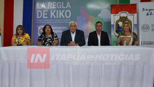 ITAPÚA PRESENTA SU PLAN DEPARTAMENTAL DE NIÑEZ Y ADOLESCENCIA.