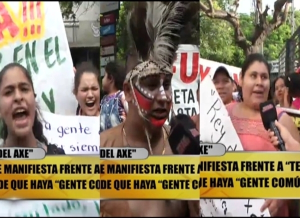 Insólita manifestación de "El Rey del Axe" para ingresar a "Baila Conmigo"