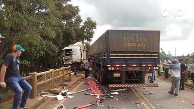 Triple choque dejó lesionados sobre la ruta 7 - ADN Paraguayo