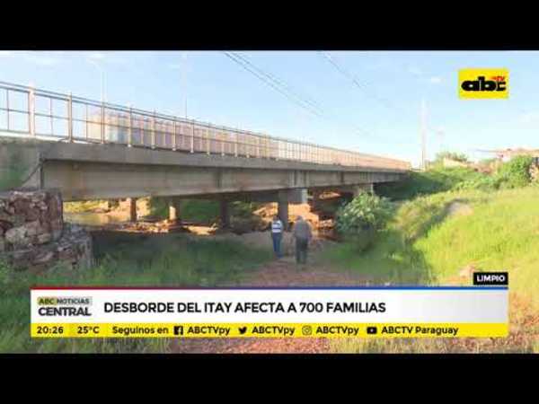 Desborde del Itay afecta a 700 familias - Tv - ABC Color