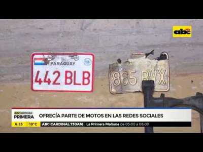 Ofrecía partes de motos en redes sociales - Tv - ABC Color