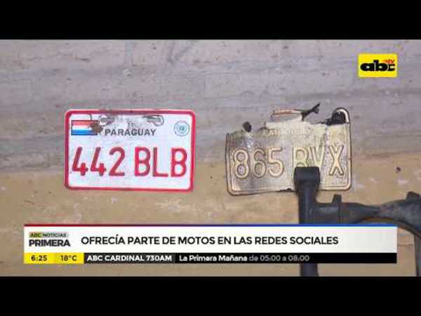 Ofrecía partes de motos en redes sociales - Tv - ABC Color