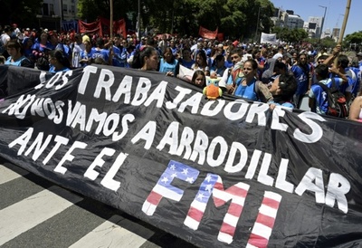 Sindicatos marchan contra la política económica de Macri - ADN Paraguayo