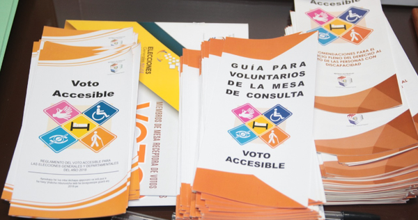 Están listos los materiales para la implementación del Voto Accesible en CDE