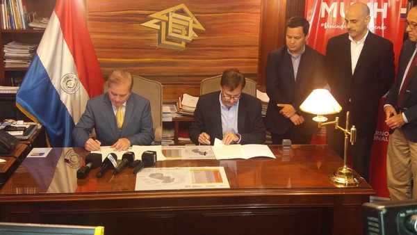 MUVH firma acuerdo para facilitar viviendas a clientes de loteadoras » Ñanduti