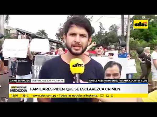 Familiares piden que se esclarezca crimen - Tv - ABC Color
