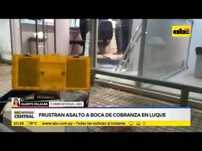Frustran asalto a boca de cobranzas en boca de Luque - Tv - ABC Color