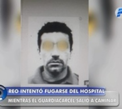 Detienen a reo de Tacumbú que intentó fugarse de hospital - Paraguay.com