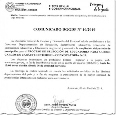 Hay 26.000 docentes esperando, pero MEC no puede cubrir 3.000 vacantes - Edicion Impresa - ABC Color