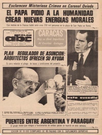 7 de abril de 1969 - Un Dia Como Hoy - ABC Color