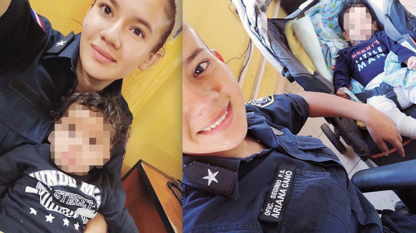 El ejemplo de la mujer policía y de sus camaradas solidarios - ADN Paraguayo