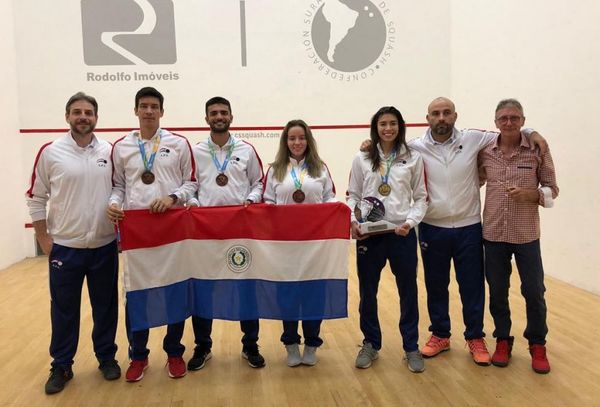 Paraguay celebró el “Suda” de squash con 3 medallas