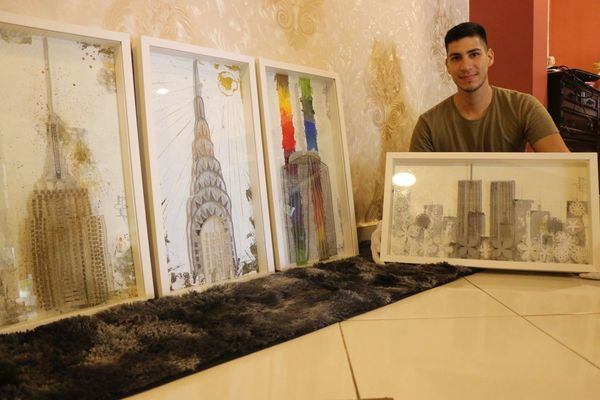 Edificios de Nueva York se visten con ñandutí